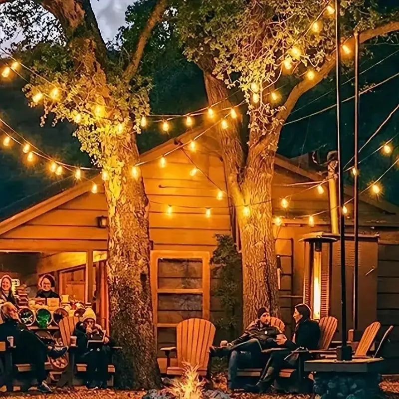 MIMIRGB 60 Bulbs LED Outdoor String Lights for Patio