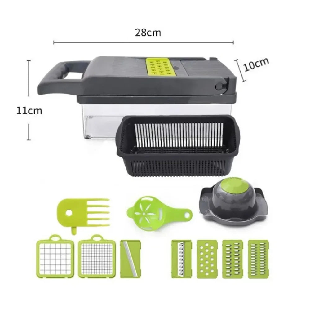 AEDG Multifunctional Vegetable Chopper 14 In 1 Slicer Dicer Grater
