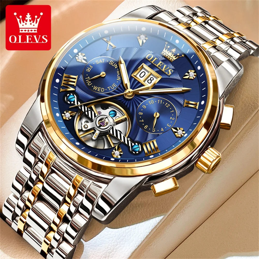 OLEVS Classic Tourbillon Automatic Men's Wristwatch