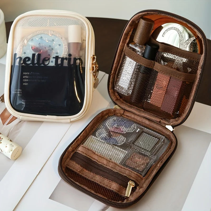 Transparent Travel Cosmetic Bag Lipstick Storage Case