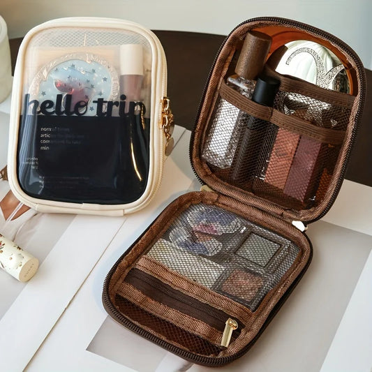 Transparent Travel Cosmetic Bag Lipstick Storage Case