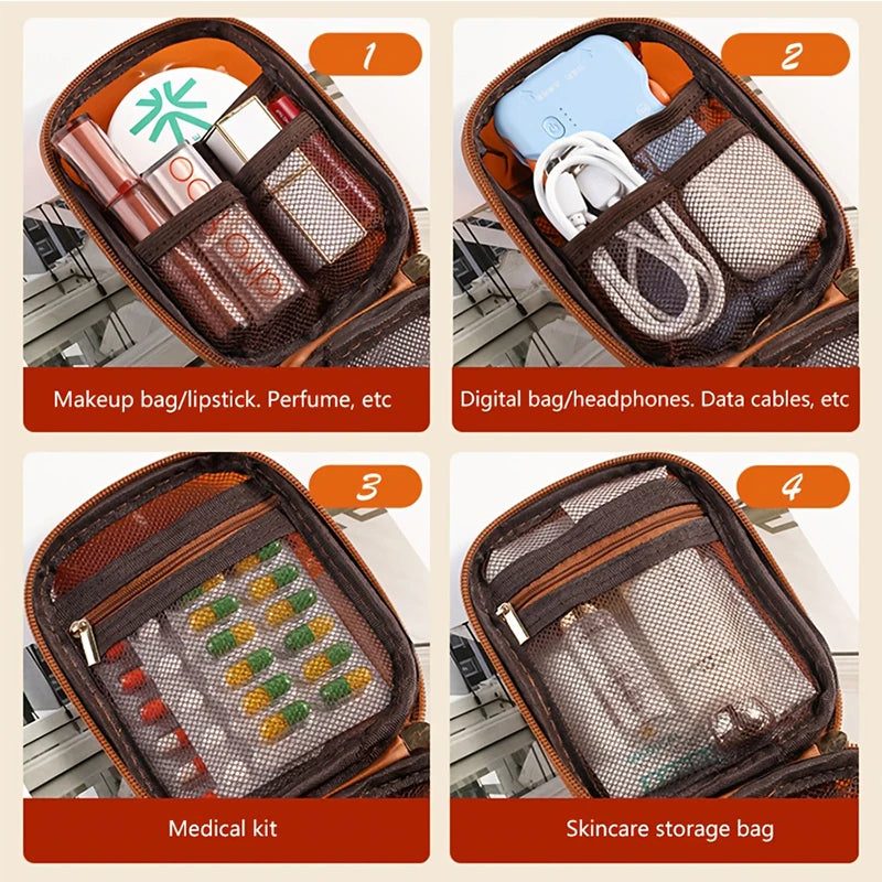 Transparent Travel Cosmetic Bag Lipstick Storage Case