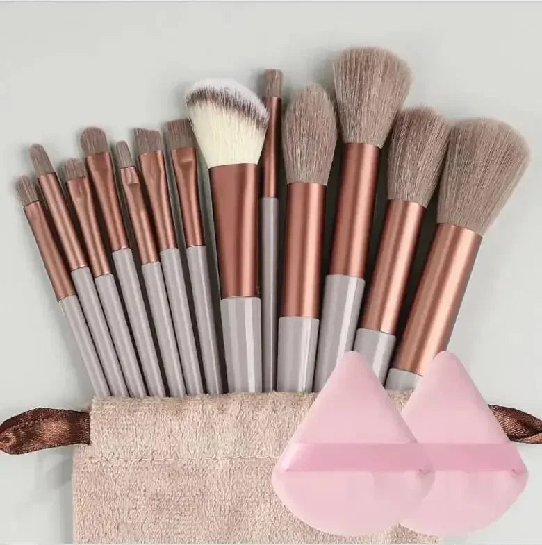 Professional Makeup Brush Set Nylon Wool Hair 13 To 16