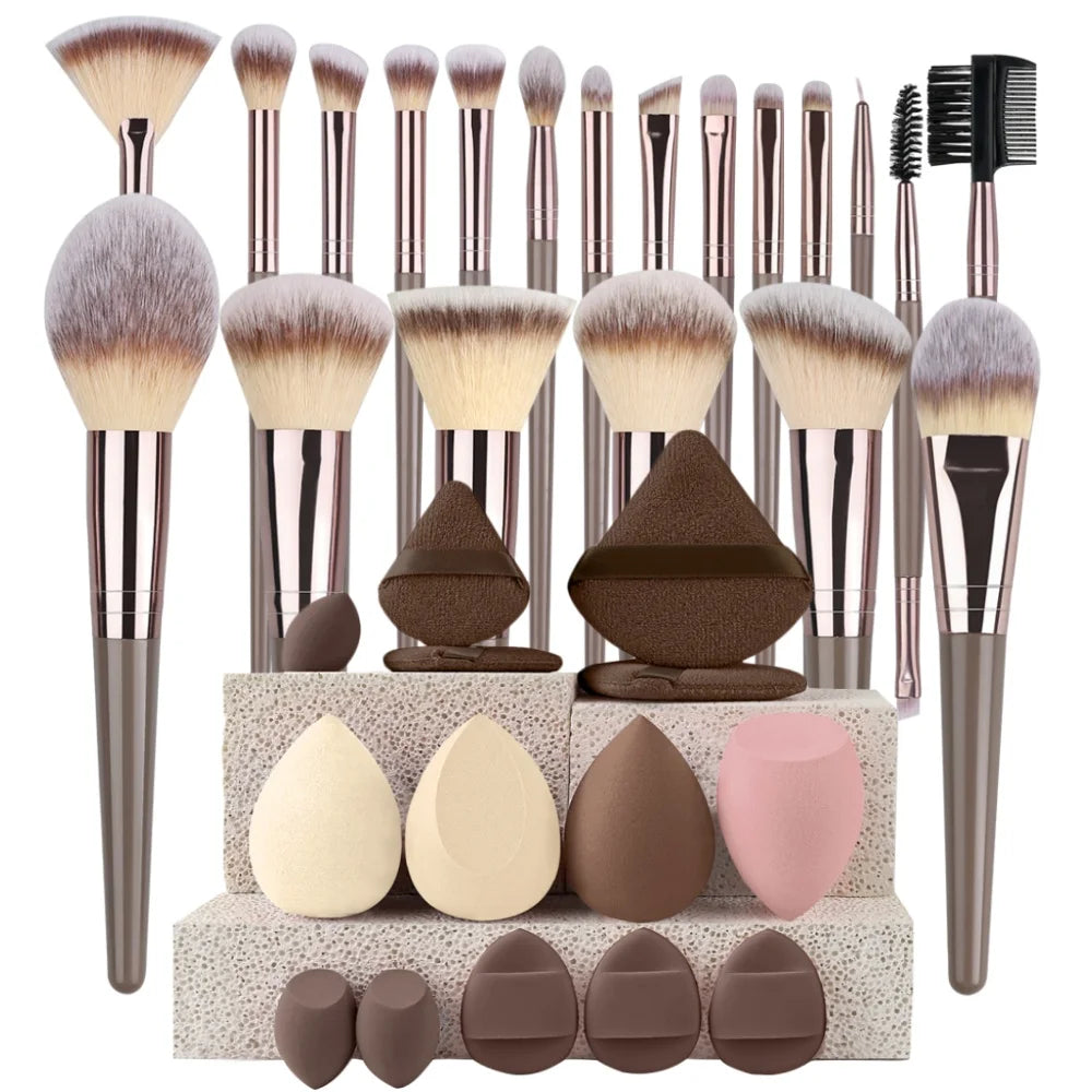AMZ-01 Premium Makeup Brushes Set For Foundation Eyeshadow