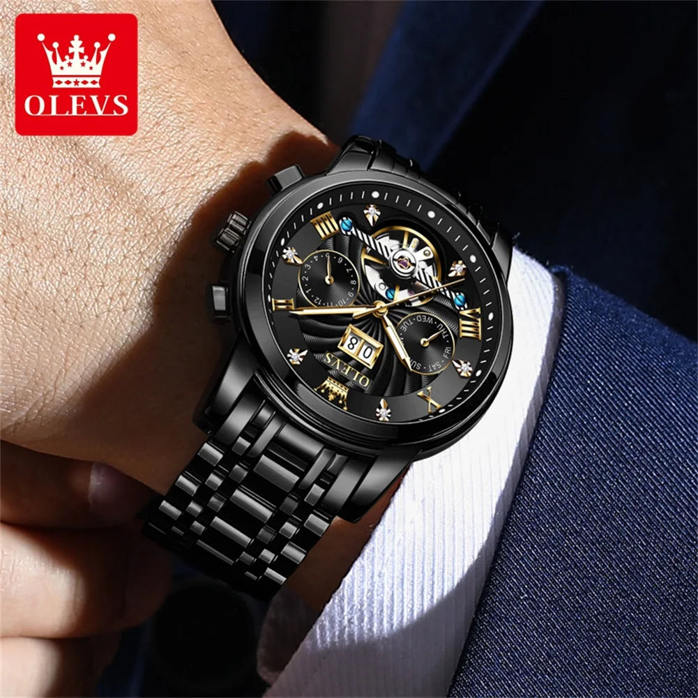 OLEVS Classic Tourbillon Automatic Men's Wristwatch