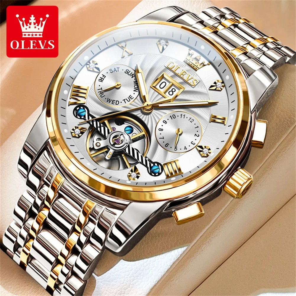 OLEVS Classic Tourbillon Automatic Men's Wristwatch