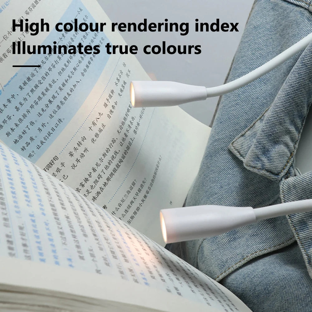 LED Neck Reading Light Flexible Book Lamp With Adjustable Brightness