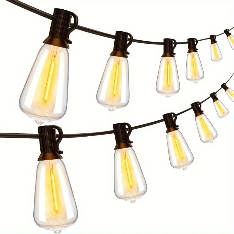 MIMIRGB 60 Bulbs LED Outdoor String Lights for Patio
