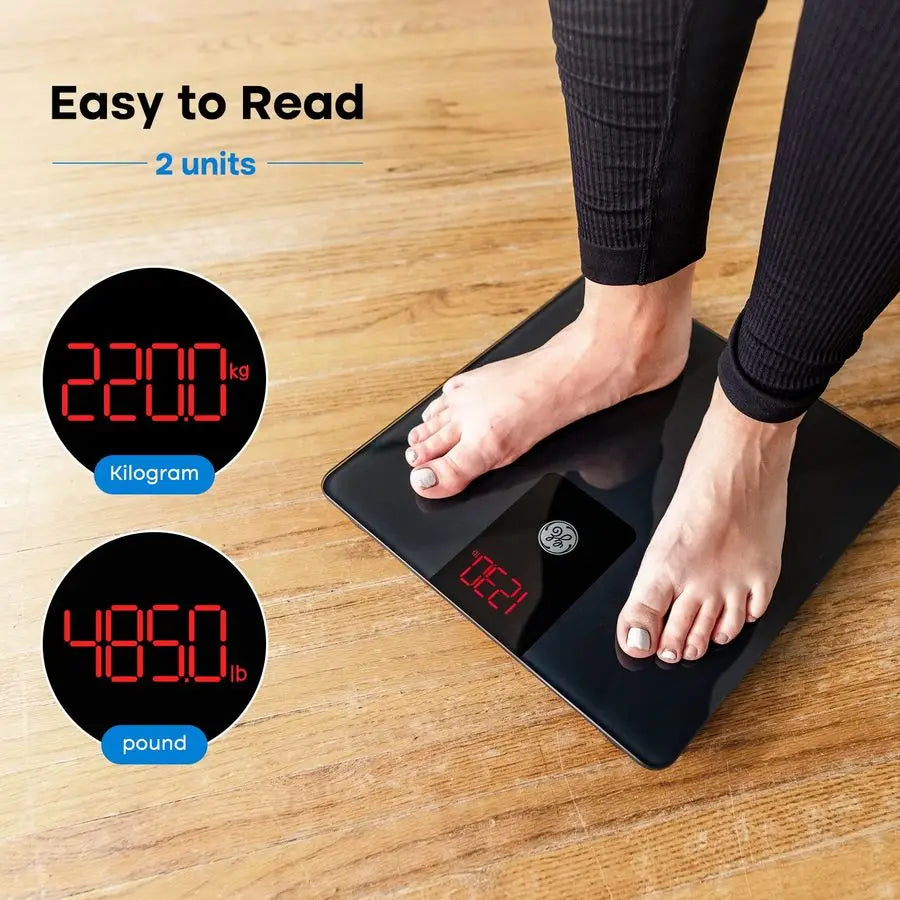 Digital Bathroom Scale 500lb Heavy Duty With 0.1lb Precision