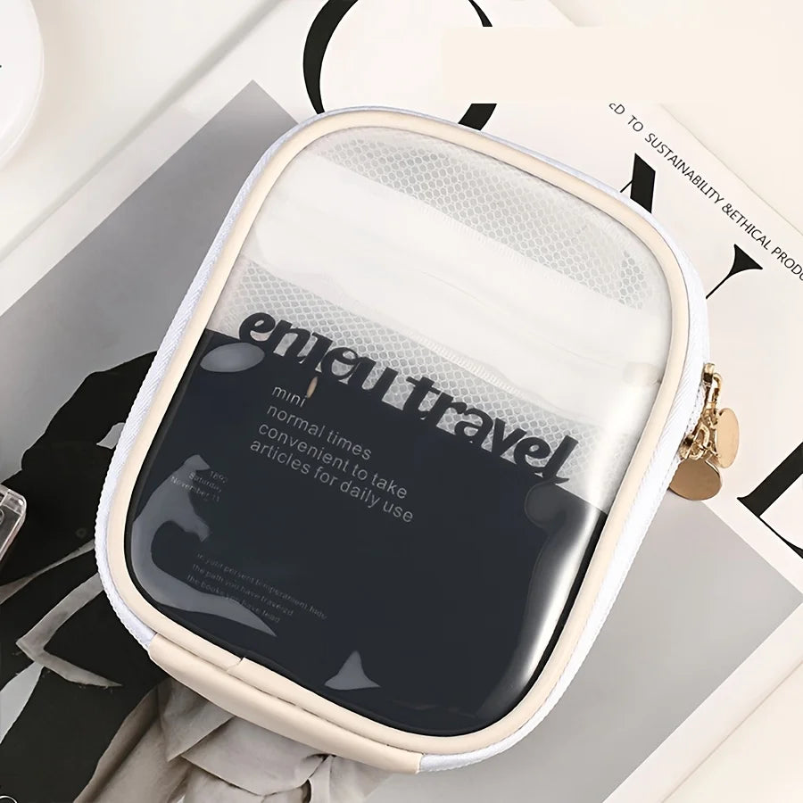 Transparent Travel Cosmetic Bag Lipstick Storage Case
