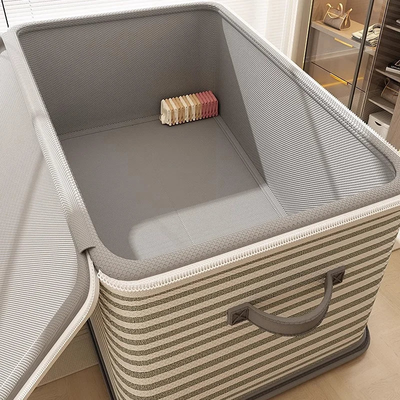 Lockable Foldable Wardrobe Storage Box For Clothes Blankets And Toys