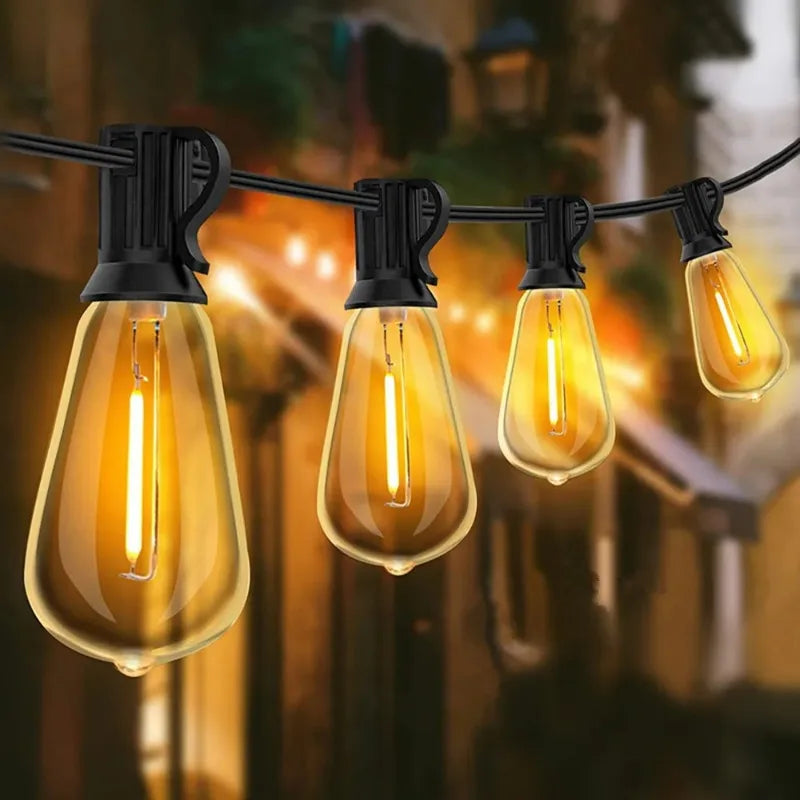 MIMIRGB 60 Bulbs LED Outdoor String Lights for Patio