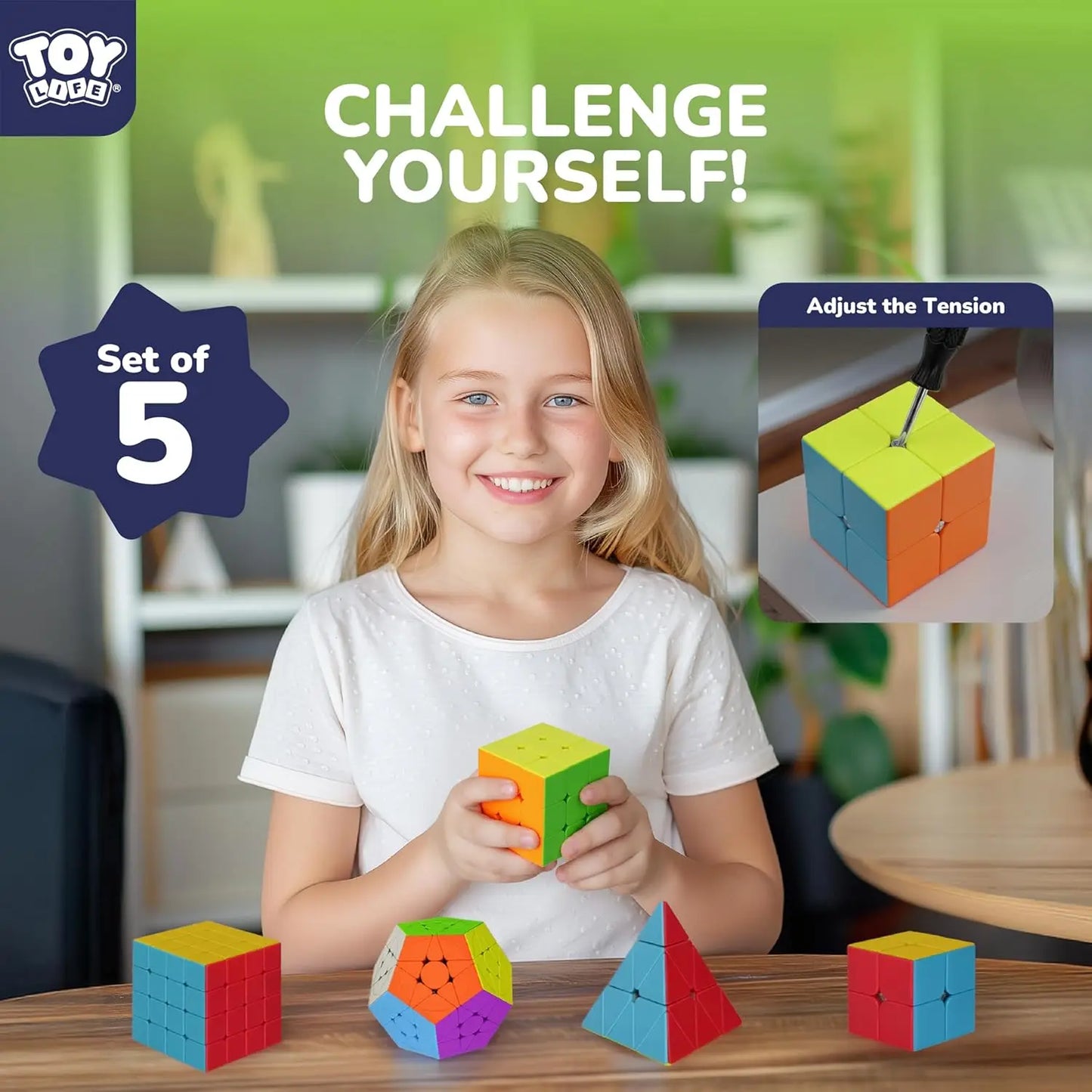 Megaminx Pyramid Cube Set 2x2 3x3 4x4 Stickerless Puzzles
