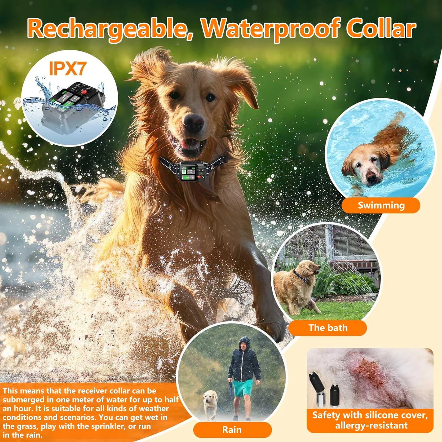 Petedu GPS Wireless Dog Fencing System With Satellite Technology