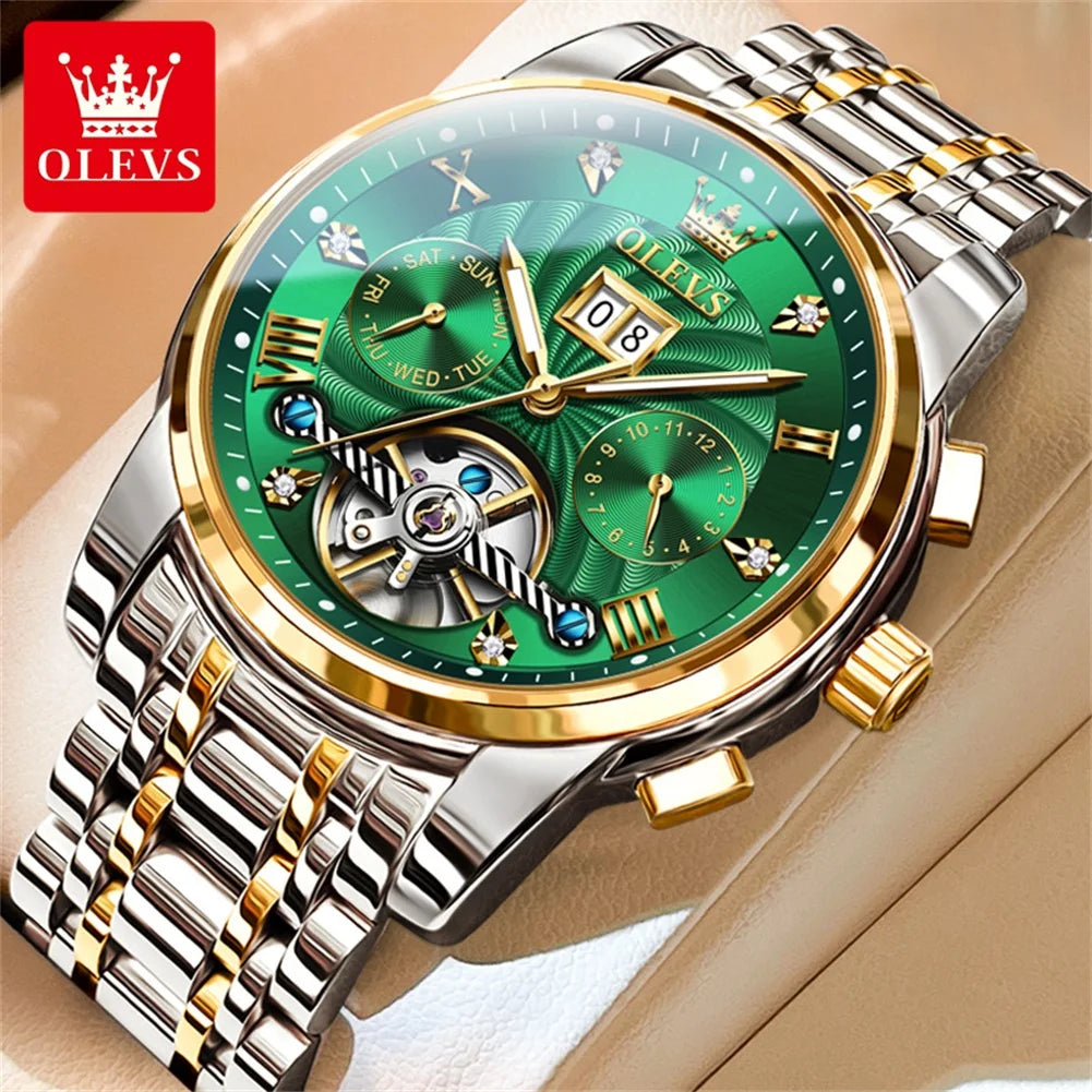 OLEVS Classic Tourbillon Automatic Men's Wristwatch