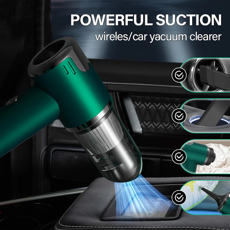 Wireless Cordless Vacuum Cleaner 3-In-1 Handheld Rechargeable