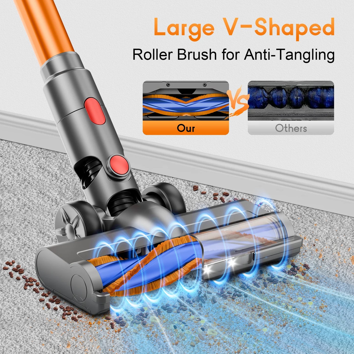 Honki Cordless Vacuum Cleaner Wet And Dry With LED Suction