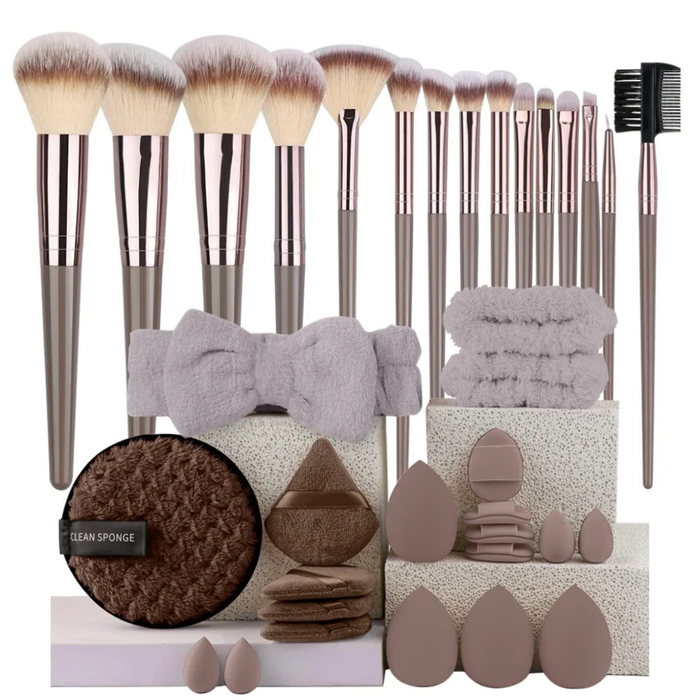 AMZ-01 Premium Makeup Brushes Set For Foundation Eyeshadow