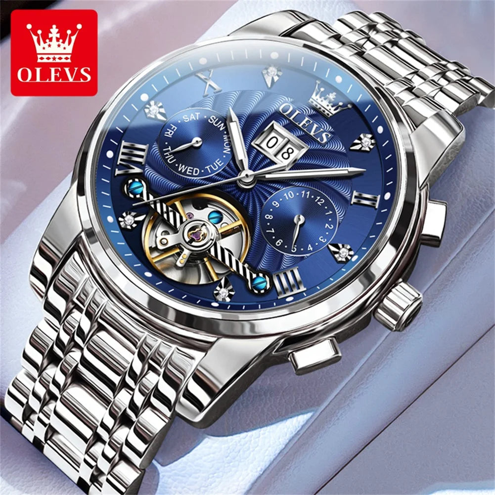 OLEVS Classic Tourbillon Automatic Men's Wristwatch