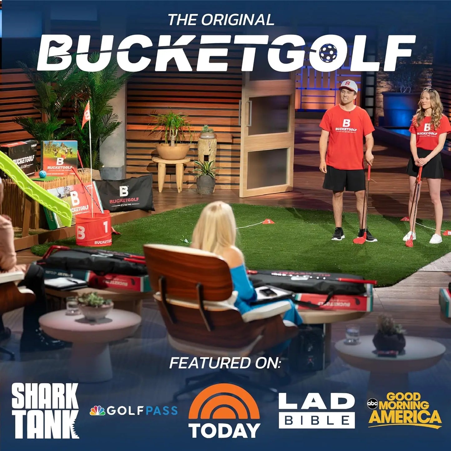 Portable 9-Hole Backyard Golf Game For Family Fun Outdoors