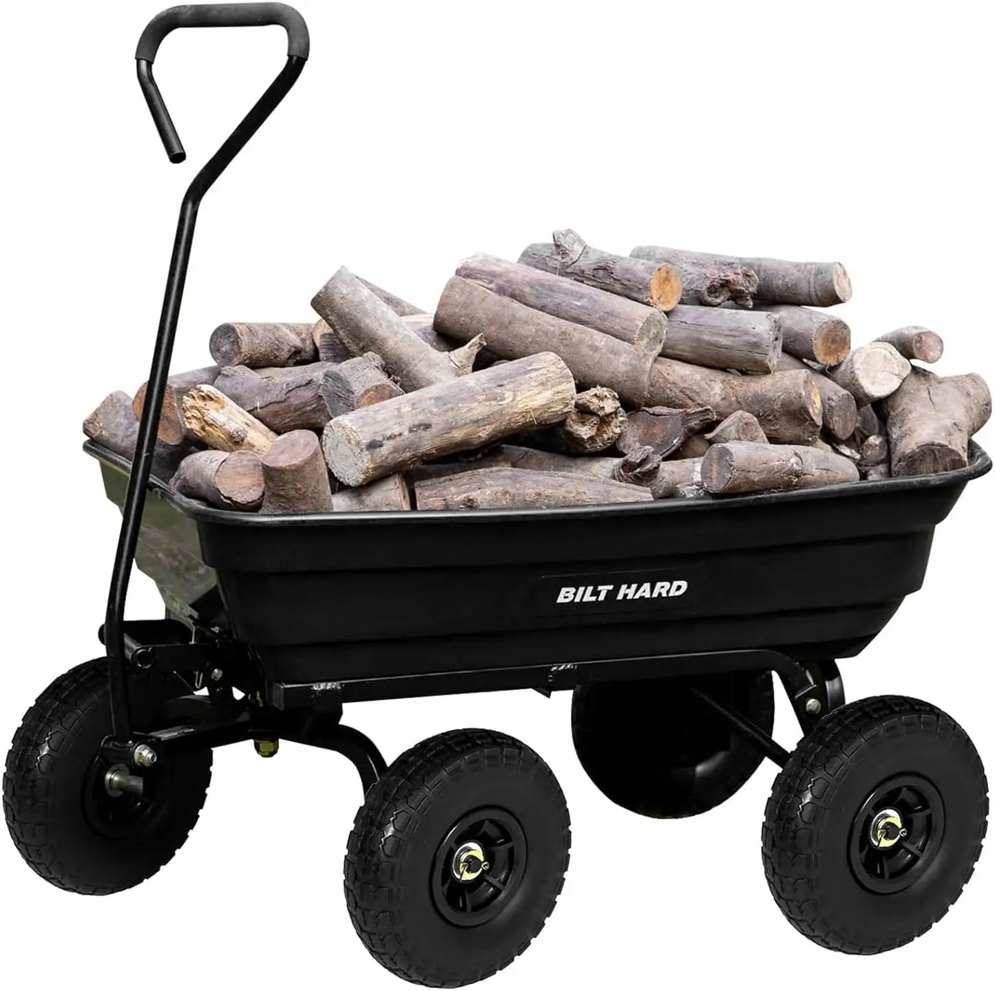 Dump Cart With 180Degree Handle 600Lb Heavy Duty Garden Cart