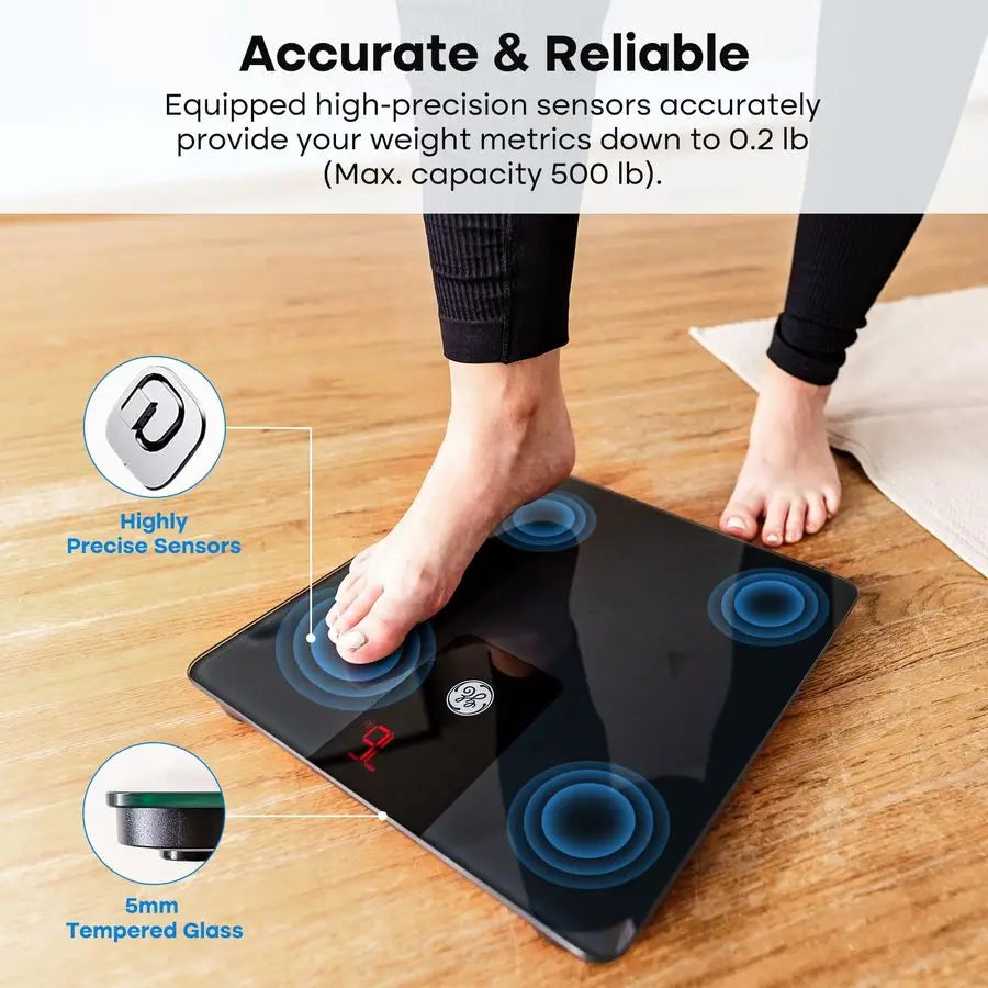 Digital Bathroom Scale 500lb Heavy Duty With 0.1lb Precision