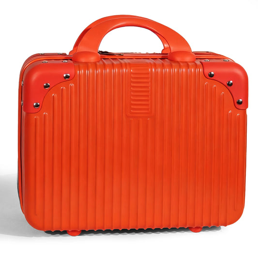 High Capacity Makeup Suitcase Travel Case With Elastic Band