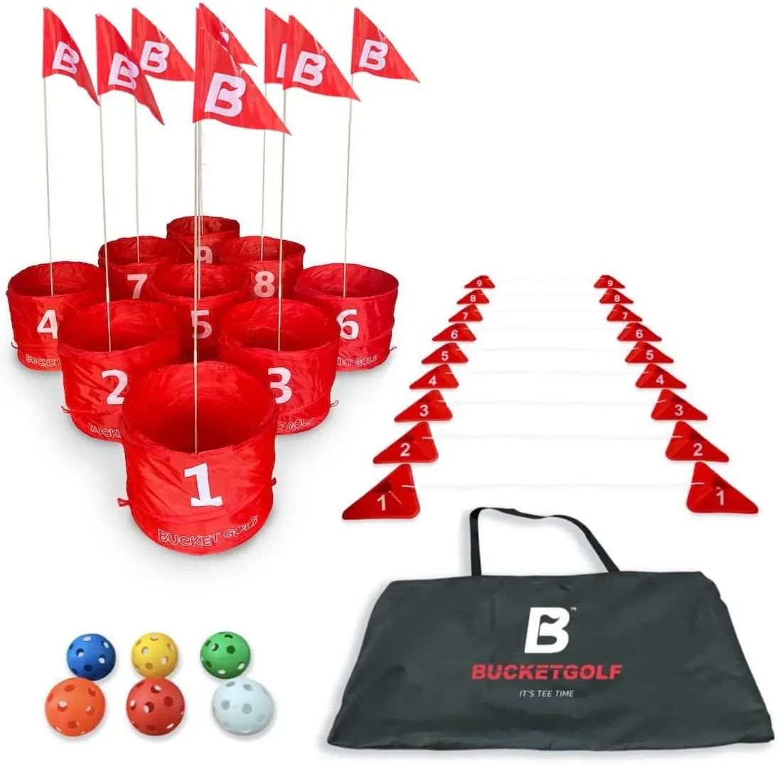 Portable 9-Hole Backyard Golf Game For Family Fun Outdoors