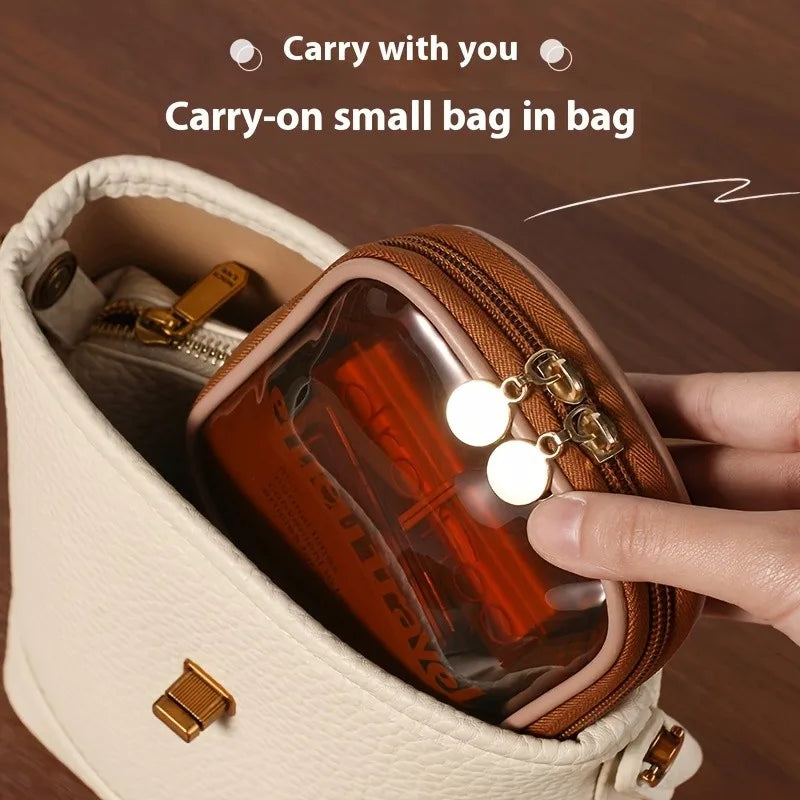 Transparent Travel Cosmetic Bag Lipstick Storage Case