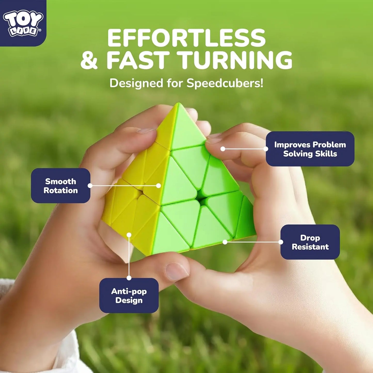 Megaminx Pyramid Cube Set 2x2 3x3 4x4 Stickerless Puzzles