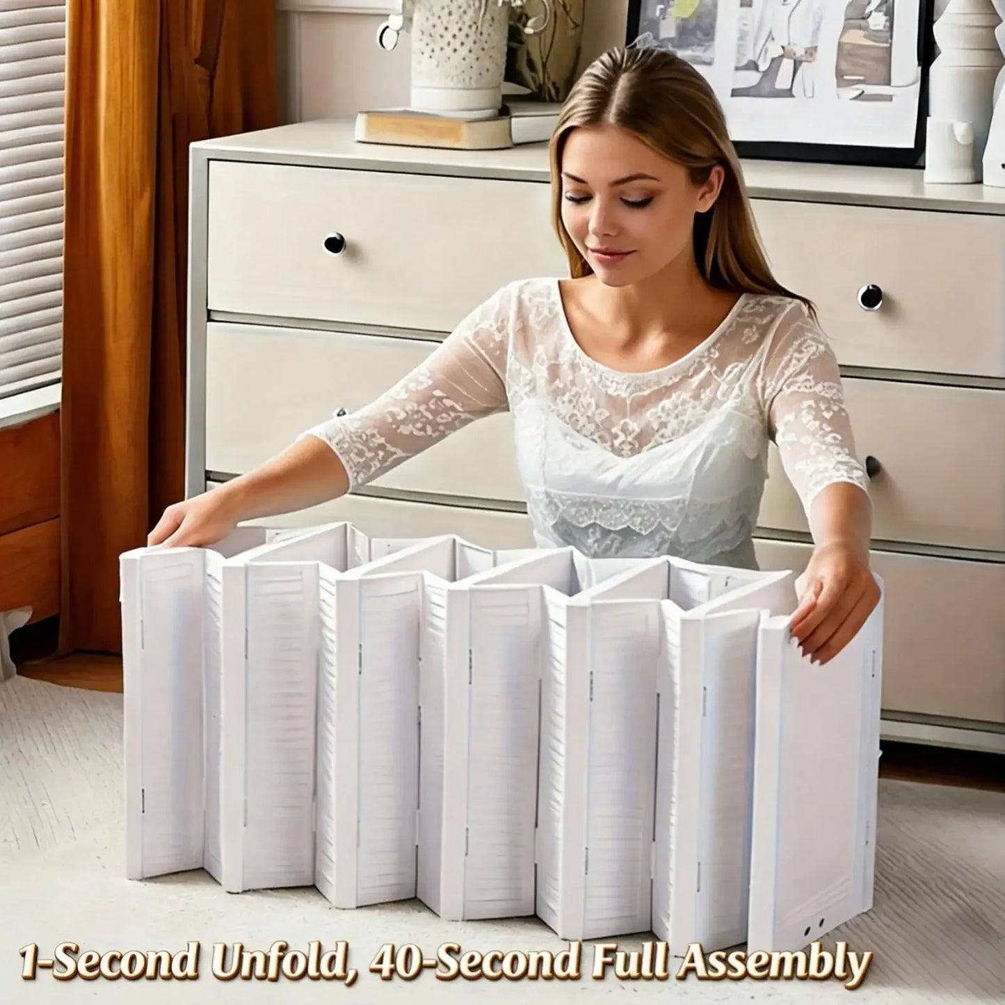 Six-Layer Foldable Transparent Shoes Box Storage Organizer